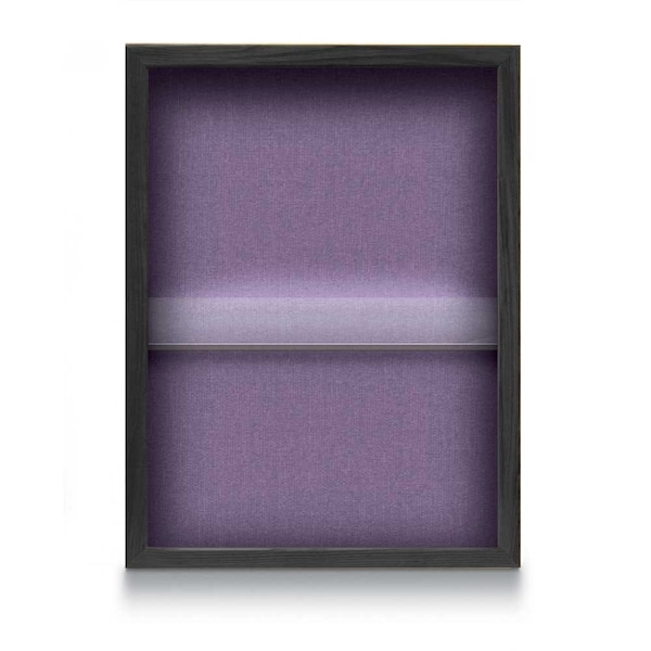 Indoor Enclosed Combo Board, 48"x36", Black Frame/Black & Surf